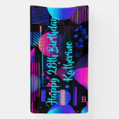 Retro 80er 90er Memphis Geometrie Banner (Vertikal)