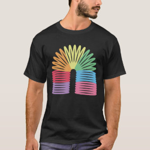 Retro 80er 90er Neon Regenbogen Frühling T-Shirt