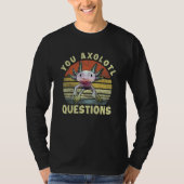 Retro 80er 90s Axolotl You Axolotl Questions Boys  T-Shirt (Vorderseite)