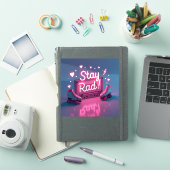 Retro 80er & 90s Vibes Aufkleber (iPad Hülle)