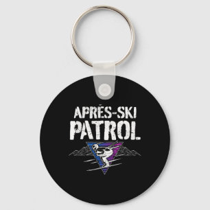 Retro 80er Après-Ski Patrol Vintage Schlüsselanhänger