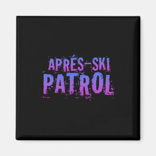 Retro 80er Après-Ski-Patrouille Vintage _1 Magnet