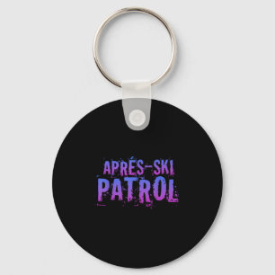 Retro 80er Après-Ski-Patrouille Vintage Schlüsselanhänger