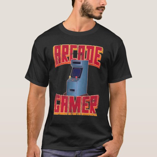 Retro 80er Arcade Gamer Classic 8-Bit-Videospiele T-Shirt (Vorderseite)