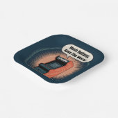 Retro-80er-Arcade-Spiel-Nerd-Humor Pappteller (Gewinkelt)