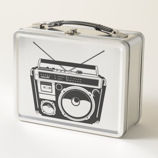 Retro 80er Boombox Metall Lunch Box (Vorderseite)