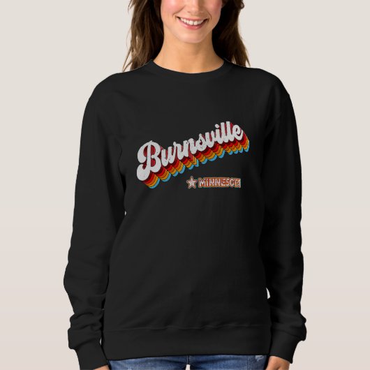 Retro 80er Burnsville Minnesota Mn Sweatshirt (Vorderseite)