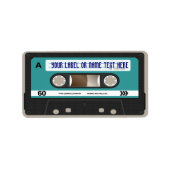 Retro 80er Cassette Mixtape Personalisiert Adressaufkleber (Vorne)