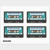 Retro 80er Cassette Tape Personalisiert Sticker (Blatt)