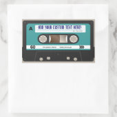 Retro 80er Cassette Tape Personalisiert Sticker (Tasche)