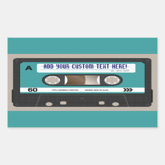 Retro 80er Cassette Tape Personalisiert Sticker