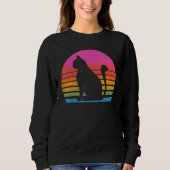 Retro 80er Cat Sweatshirt (Vorderseite)