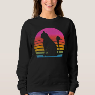 Retro 80er Cat Sweatshirt