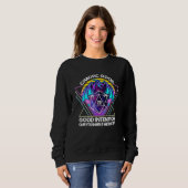 Retro 80er Chaotic Good Alignment Dragon D20 Gamer Sweatshirt (Vorne ganz)