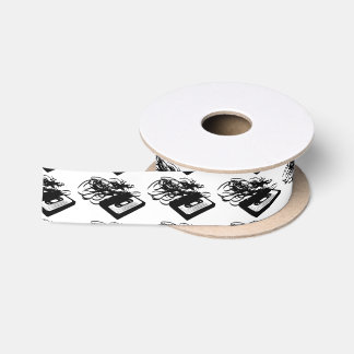 Retro 80er Design - Audiokassette Satinband