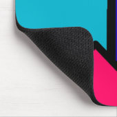 Retro 80er Farbblock Mousepad (Ecke)