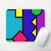 Retro 80er Farbblock Mousepad (Mit Mouse)