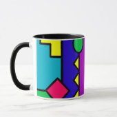 Retro 80er Farbblock Tasse (Links)