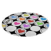 Retro 80er fett geometricheris hell schneidebrett (Ecke)