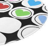 Retro 80er fett geometricheris hell schneidebrett (Ecke)