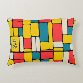 Retro-80er fett geometrisch, modern hell dekokissen