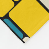 Retro-80er fett geometrisch, modern hell fleecedecke (Ecke)