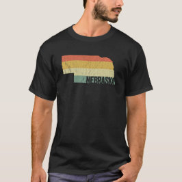 Retro 80er gestört Vintag Sunset Nebraska T-Shi T-Shirt