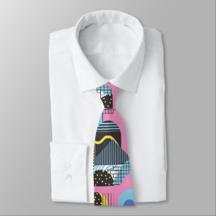 Retro 80er Jahre Maßanzug-Krawatte – Elegante Mode Krawatte