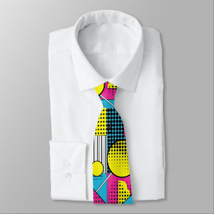 Retro 80er Jahre Maßanzug-Krawatte – Elegante Mode Krawatte