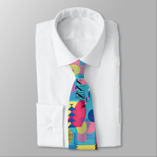 Retro 80er Jahre Maßanzug-Krawatte – Elegante Mode Krawatte