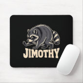 Retro 80er Jimothy Waschbär Design Mousepad (Mit Mouse)
