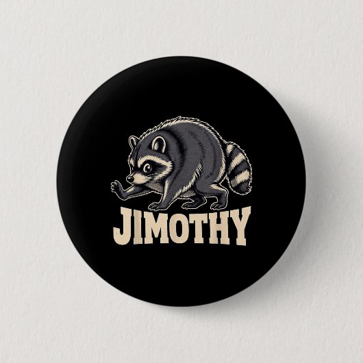 Retro-80er-Jimothy-Waschondesign Button (Vorderseite)