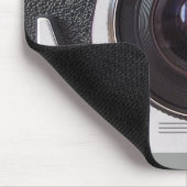 Retro 80er Kamera-Effekt auf eine Mäusematte Mousepad (Ecke)