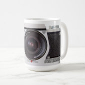 Retro 80er Kamera-Effekt auf Tee-oder Kaffee-Tasse Kaffeetasse (VorderseiteRechts)
