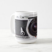 Retro 80er Kamera-Effekt auf Tee-oder Kaffee-Tasse Kaffeetasse (Vorderseite Links)