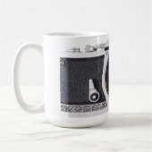 Retro 80er Kamera-Effekt auf Tee-oder Kaffee-Tasse Kaffeetasse (Links)