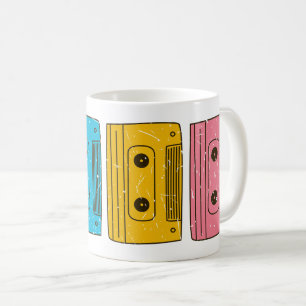Retro 80er-Kassette Mix Tape Nostalgie Gen X Kaffeetasse