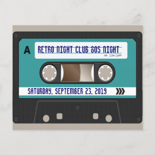 Retro 80er Kassetten-Mixtape Personalisiert Flyer