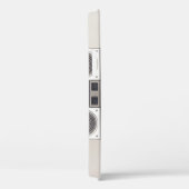 Retro 80er Kassettenrekorder Muster. Case-Mate iPhone Hülle (Rückseite / Rechts)