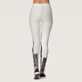 Retro 80er Kassettenrekorder Muster. Leggings (Rückseite)