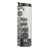 Retro 80er Kassettenrekorder Muster. Thermosbecher (Nach rechts gedreht)