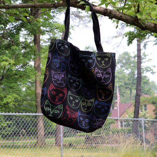 Retro-80er-Kätzchen Tasche