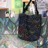 Retro-80er-Kätzchen Tasche