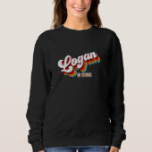 Retro 80er Logan Utah Ut Sweatshirt (Vorderseite)