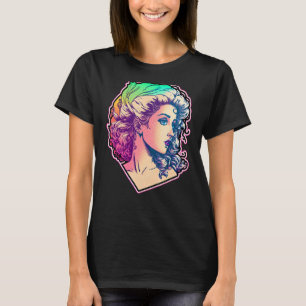 Retro 80er Mädchen mit Big Hair Matching Party Out T-Shirt