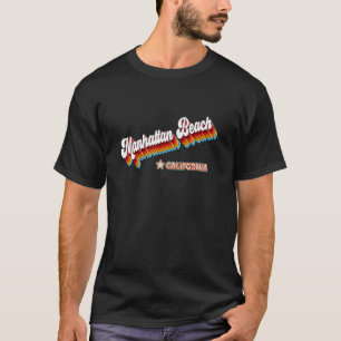 Retro 80er Manhattan Beach California Ca T-Shirt