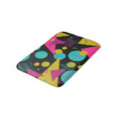 Retro 80er Memphis Geometric Design Badematte (Schrägansicht)