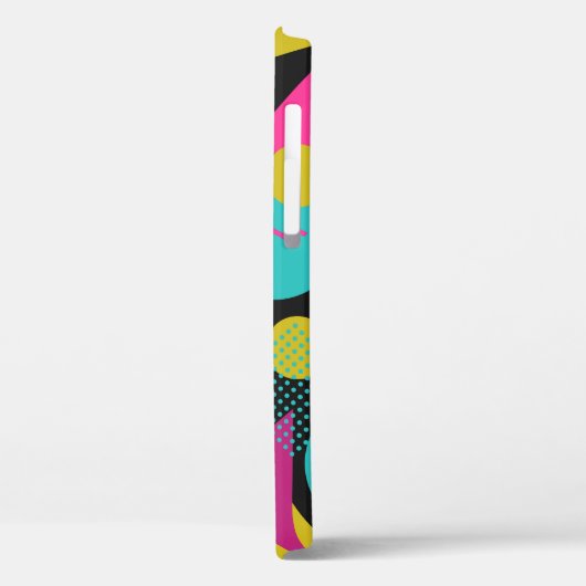 Retro 80er Memphis Geometric Design Case-Mate iPhone Hülle (Rückseite / Links)