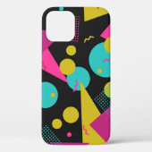 Retro 80er Memphis Geometric Design Case-Mate iPhone Hülle (Rückseite)
