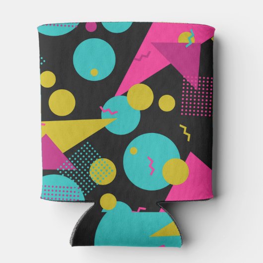 Retro 80er Memphis Geometric Design Dosenkühler (Rückseite)